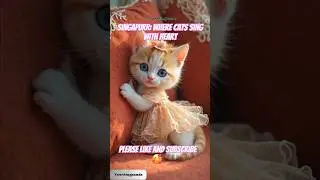 cUtE BabY Cat Singing ApT #SingingCat #MeowTunes #CatConcert #APTJamSession #shorts #catlover #cat