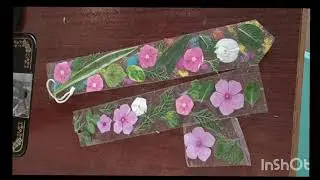 Easy way to use fresh flowers and leaves for making Bookmark and garden decor 