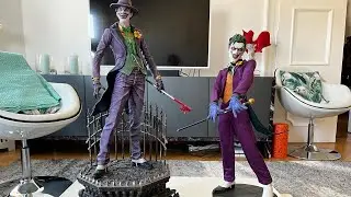 Comparison between Sideshow Joker PF OG and Custom Joker Statue