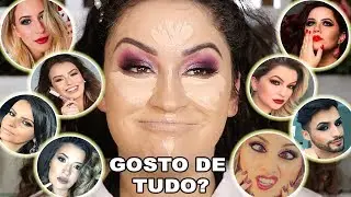 MAKE COMPLETA COM PRODUTOS DE YOUTUBERS, INFLUENCERS E BROGUERAS | Duda Fernandes