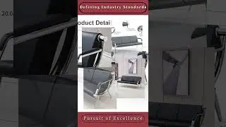 Guest Reception Chair 3-Seat Waiting Room Chair with Fixed PU Leather Padded Armrest