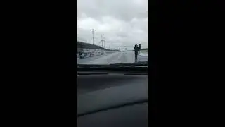 Santa Pod Evo 6 1/4 Mile run Easy Launch 33mph wind 16 Mar 2019