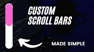 How To Create A Custom Scrollbars Using HTML CSS | Cool Coding Tamil