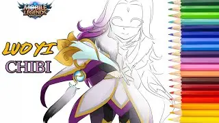 Luo Yi Mobile Legends - Speed Drawing | Menggambar Luo Yi Mobile Legend