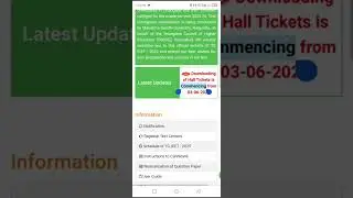 icet Hall ticket release 2025 telagana State