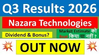 Nazara Technologies q3 results 2026 | Nazara share q3 results today | Nazara Technologies Share News
