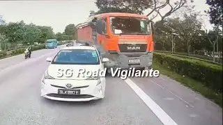 19jan2026 sle  #SLK890Y toyota prius rear ended by #XE3448L man truck\