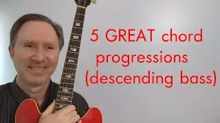 Chord progressions with descending bass