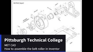 Assembling the Belt Roller Assembly in Inventor