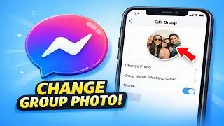 Как изменить фотографию в групповом чате Messenger (2025)