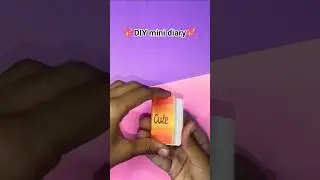 DIY mini diary 💖🎀 cute and easy with paper#diy #craft #trending #youtubeshorts