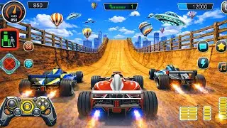 Formula Car Mega Ramp Extreme Racing - GT Car Formula Car Racing Stunts 3D - Android Gameplay
