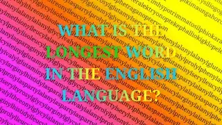 What Is the Longest Word in the English Language?