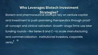 Strategic Biotech Funding Solutions | Bionetwork Consulting