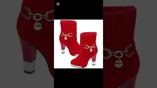 Beautiful Christmas special shoes for ladies and babies... Red &hearts;️ and green💚 heel shoes👠#shortsvodeo