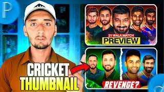 How To Make Viral Cricket Thumbnails Like FURQAN BHATTI