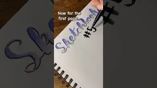 New Sketchbook!! (Attempted Art ASMR) #sketchbook #stickers