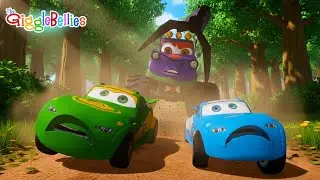 Bad Monster Truck VS Cars | Nursery Rhymes - GiggleBellies