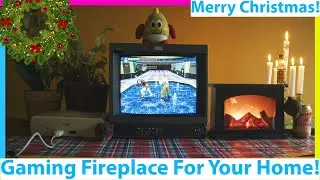 Retro Gaming Fireplace For Your Game Room and Home