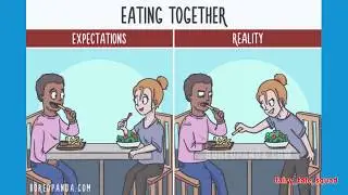 Viral Funny Comics OF Couples Expectation vs Reality.