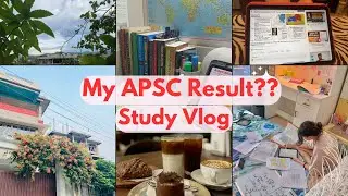 Productive Study Vlog + APSC Prelims Result | UPSC Preparation | Study Bae