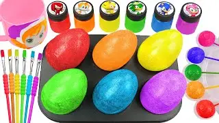 Oddly Satisfying Video l Making DIY Relaxing 6 Cripsy Color Egg FROM Unbixing Sounds Full Relax ASMR