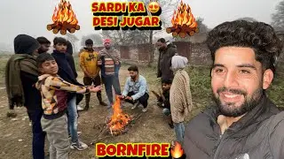 Sardi ka Desi Jugar Mil Gaya 😍 Bornfire In Village Sardi ka Maza #Mrhamza