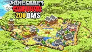 I Survived 200 DAYS Building the PERFECT Minecraft Survival Base