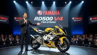 Представлен новый двухтактный мотоцикл Yamaha RD500 V4 2026 года!