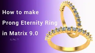 How to make Prong Eternity Band Ring in Matrix 9.0 #matrix #rhino #tutorial #jewelry
