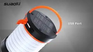 SUAOKI Led Camping Lanterns for Lighting (Powered by Solar Panel and USB Charging) Collapsib Reviews