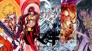 Magi {Anime}: Top 10 Strongest Metal Vessel / Djinn Users  ᴴᴰ