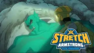 The Flex Fighters Have An Encounter With Stretch Monster - Stretch Armstrong