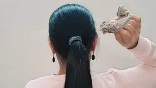 Easy Sleek Bun Hairstyle ||Rubber band Hairstyle 🔥 for medium to long hair 👌