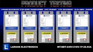 1-Phase Buck/Boost Step-Down Transformer - 240V Primary - 218V Secondary - 22.94 Amps - 50/60Hz