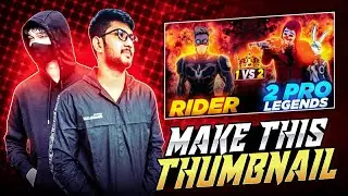Make This 1 vs 2 thumbnail #freefire #viral #ff #raistar #totalgaming #free #telugu #freefirelogo