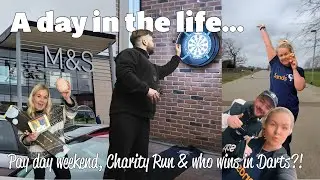 DAY IN THE LIFE OF THE LARKES | Payday Saturday, Shopping, Charity Run & Darts fun!