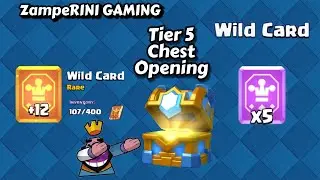 Clash Royale Season 22 Tier 5 Chest opening Epic and Rare WILD CARD || updated 2021