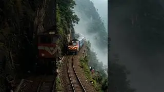 Train on the Edge &ndash; Mountain Track Challenge! #shorts #viral #train
