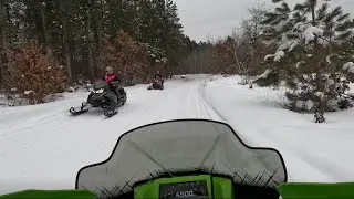 Snowmobiling In Northwestern Wisconsin on the Arctic Cat 858