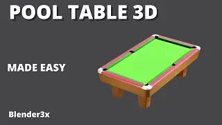 pool table modeling in blender 3x