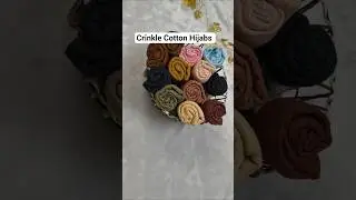Crinkle Cotton Hijabs #hijab #crinklecotton
