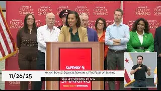 Mayor Bowser Delivers Remarks at the Annual Feast of Sharing, 11/26/25