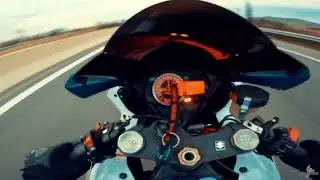 SUZUKI GSXR 1000 K9 ACCELERATION + TOP SPEED  highway ride