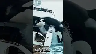 INSANE Orca Attacks Yacht Up Close! 🐋💥#viral #shorts ORCA SALTA SOBRE YATE!! 살인고래 요트 급습! 충격 장면🚨