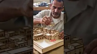 Madina Masjid Ultra Realistic Wood Crafting Art | Next Level Hand Made Masterpiece #shorts