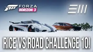 Forza Horizon 3 - Koenigsegg ONE:1 vs Dodge CHARGER - RICE vs ROAD CHALLENGE 10!