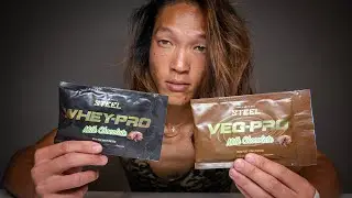 STEEL Supplements Milk Chocolate Whey Pro vs Veg Pro