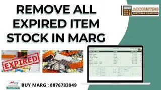 How to Remove All Expired Item Stock in Marg ERP Software Step by Step in Hindi | Buy 8076783949