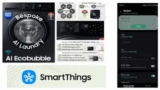 How to use Samsung BeSpoke Smart Washing machine on SmartThings App #smartthings #washingmachine